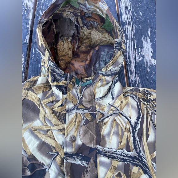 Ducks Unlimited GoreTex Teflon REVERSIBLE Hunting Jacket L XL Wetland/Timber - Picture 7 of 15